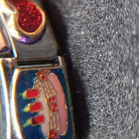 Stainless steel Charm bracelet made in Italy stretchy - Picture 3 of 13